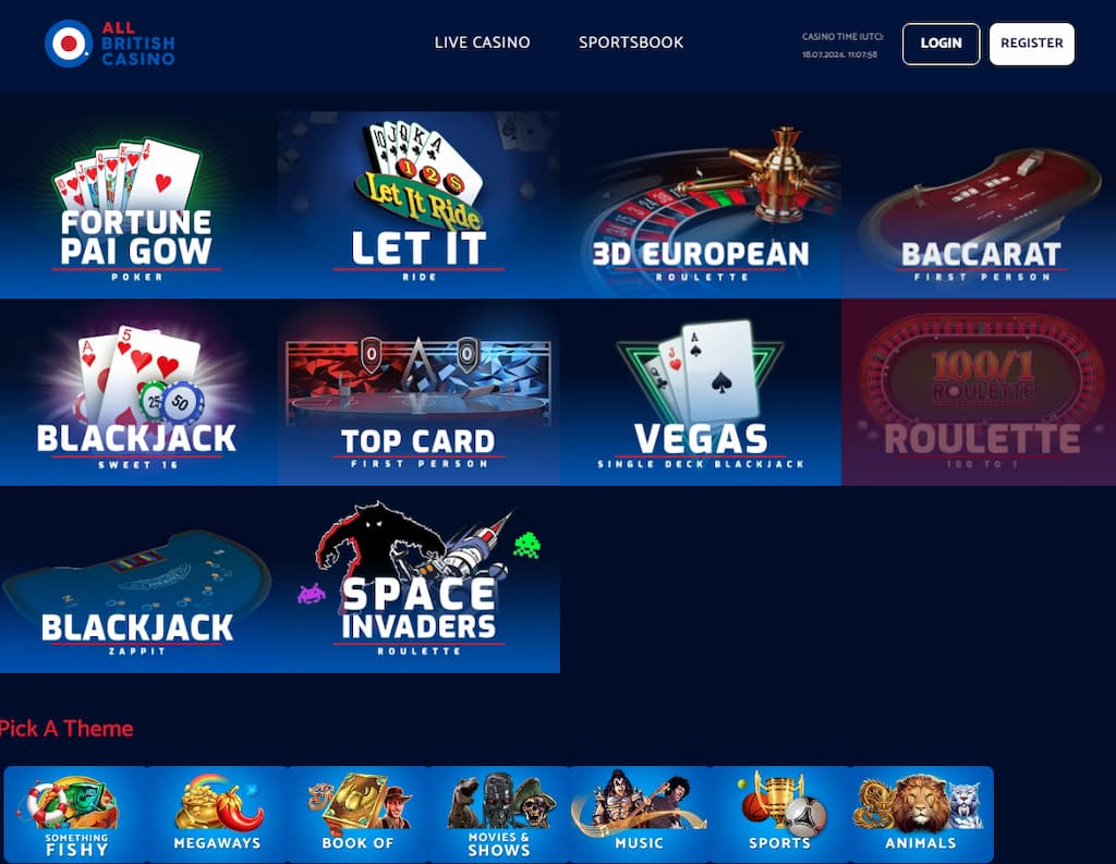 All British Casino paypal casino