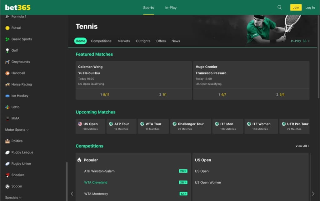 bet365 tennis