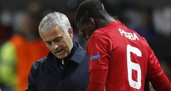 Jose Mourinho and Paul Pogba