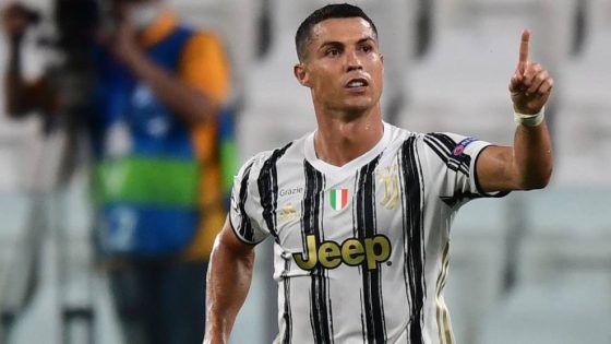 Cristiano Ronaldo Celebrating After Scoring for Juventus