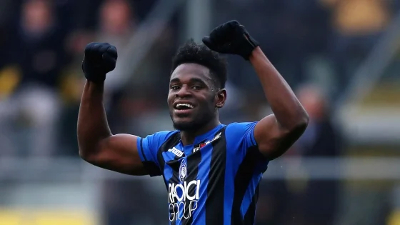 Duvan Zapata Laughing and Celebrating