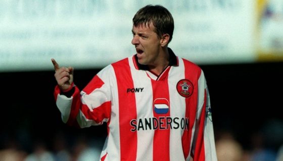 Matt Le Tissier Gesturing During a Game