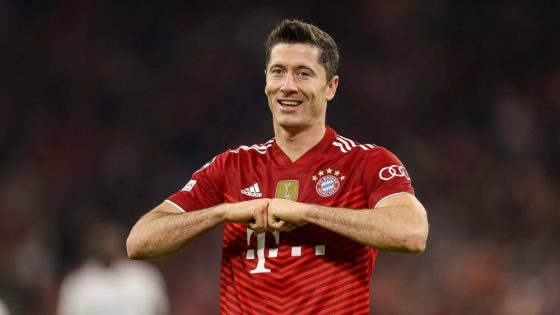 Robert Lewandowski, Bayern Munich Legend, Celebrating After Scoring