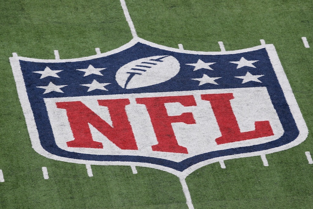 NFL logo on field