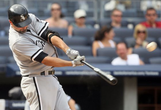 Paul Konerko hits a home run for the Chicago White Sox