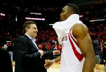 Houston's Daryl Morey (left) is one of the longest-tenured NBA executives.