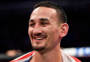 Max Holloway enjoying his win over Frankie Edgar at UFC 240