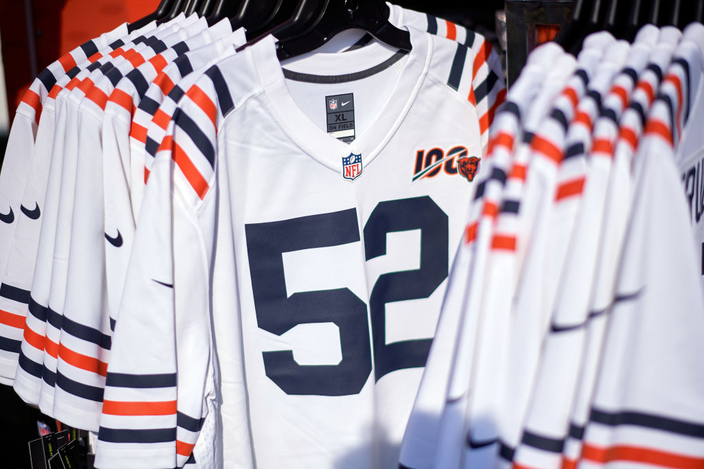 chicago bears jerseys over the years