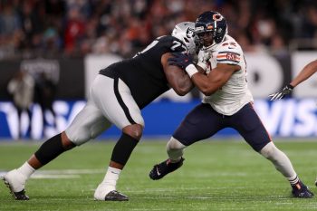 The Oakland Raiders used quick passing and physical play to slow down the Chicago Bears defense.
