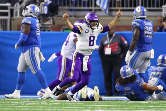 Minnesota Vikings quarterback Kirk Cousins made NFL history on Sunday.