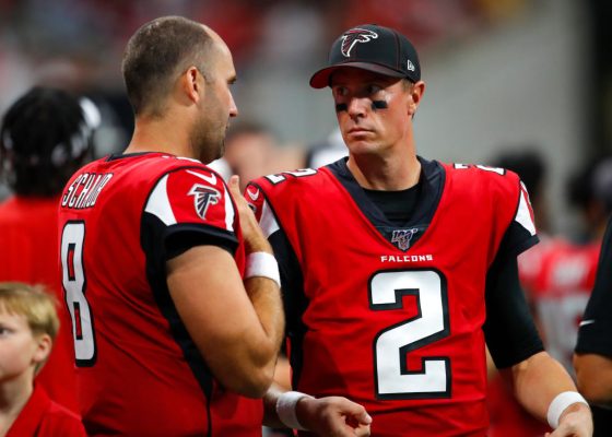 With quarter back Matt Ryan out injured, Matt Schaub will start for the Atlanta Falcons.