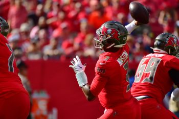 Tampa Bay Buccaneers quarterback Jameis Winston has struggled with interceptions this season.