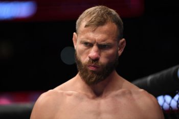 Donald Cerrone stands in his corner prior to his lightweight bout against Al Iaquinta