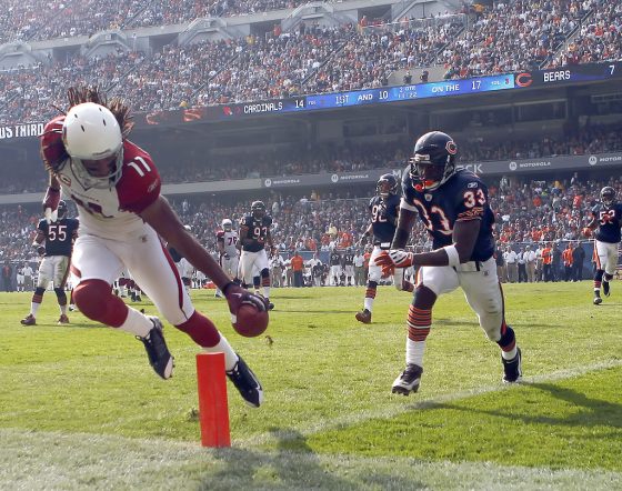 What Madden Curse? Arizona Cardinals wide receiver Larry Fitzgerald set career-highs in touchdowns in 2009, the year he appeared on Madden 10's cover.