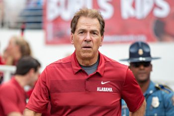 College football coach Nick Saban