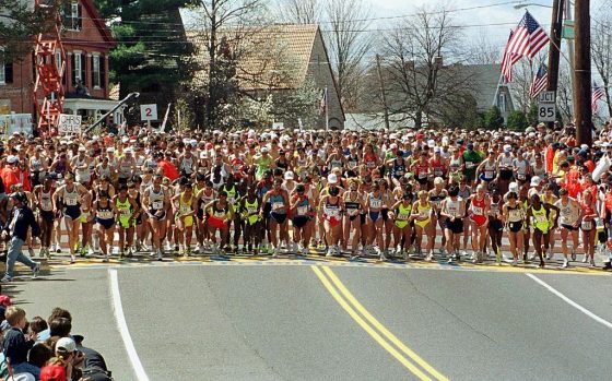 The start of the 103rd running of the Boston Marat