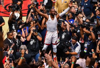 Former Miami Heat guard Dwyane Wade gave away 10% of his NBA salary.