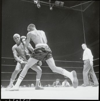 Joe Harris and Curtis Cokes in Boxing Action