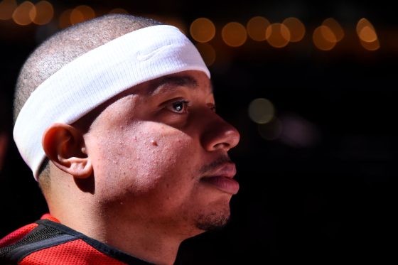 Isaiah Thomas of the Washington Wizards prior to a 2020 game