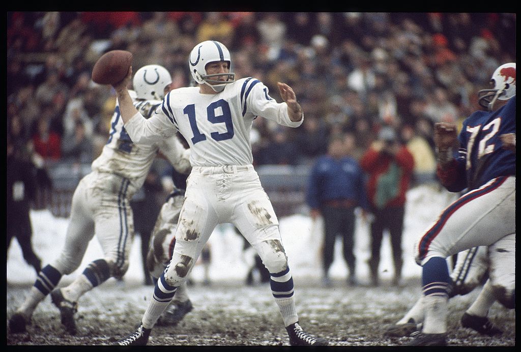 Johnny Unitas' Golden Arm Restaurant - The agony of defeat  Superbowl  III - Here is a rare photo with John and Bobby on the sideline together in  the shot. On the