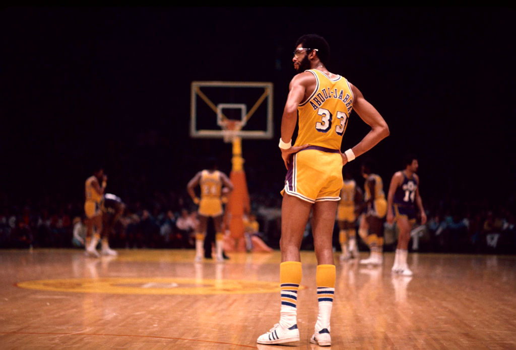 Kareem Abdul-Jabbar, then known as Lew Alcindor playing for UCLA