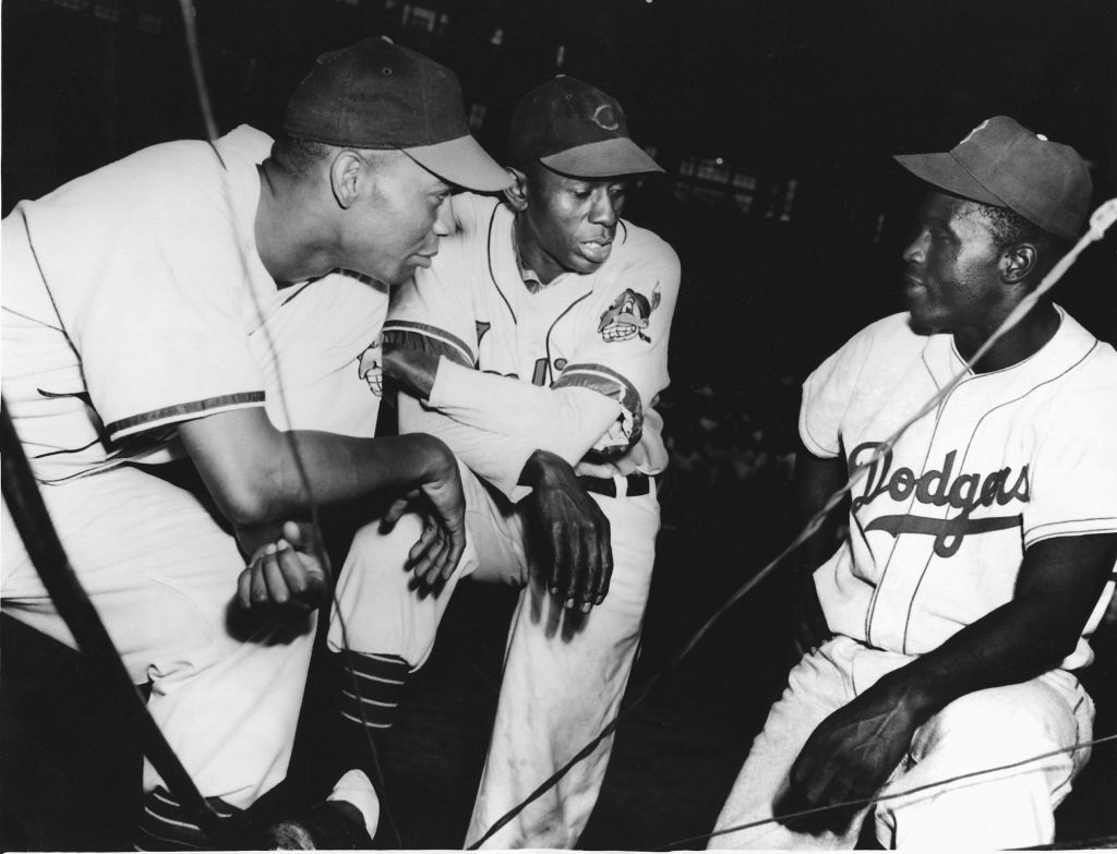 Huge shout out to these guys. Jackie Robinson and Satchel Paige in