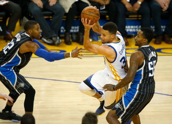 Stephen Curry and Brandon Jennings