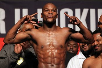 Floyd Mayweather Jr. v Shane Mosley Weigh-In