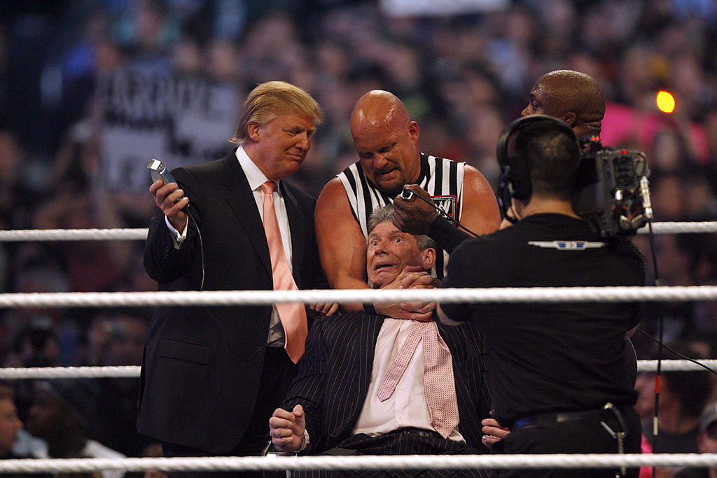 Never Forget That Donald Trump Once Shaved Vince Mcmahon S Head And Is