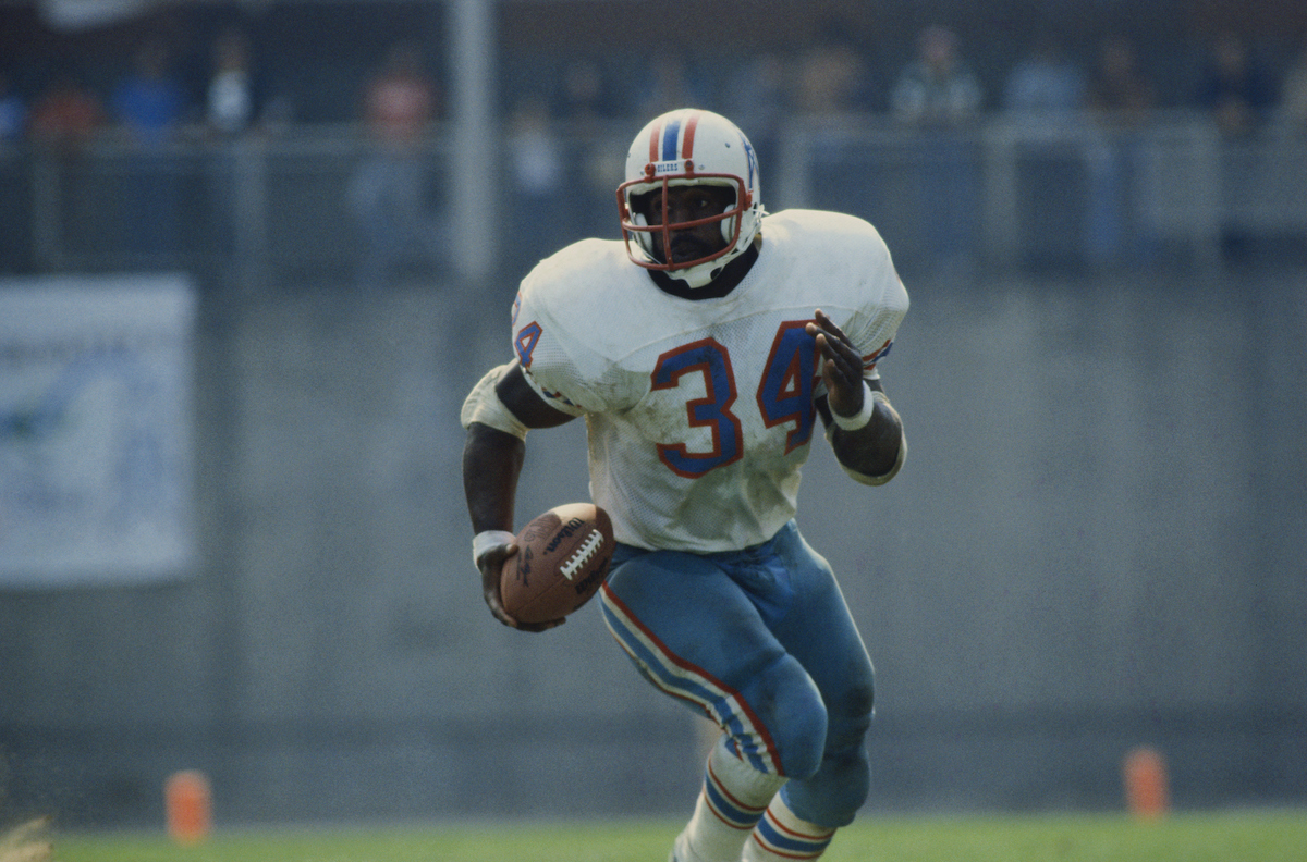 Houston Oilers - Earl Campbell runs over Rams (Original Commentary) 