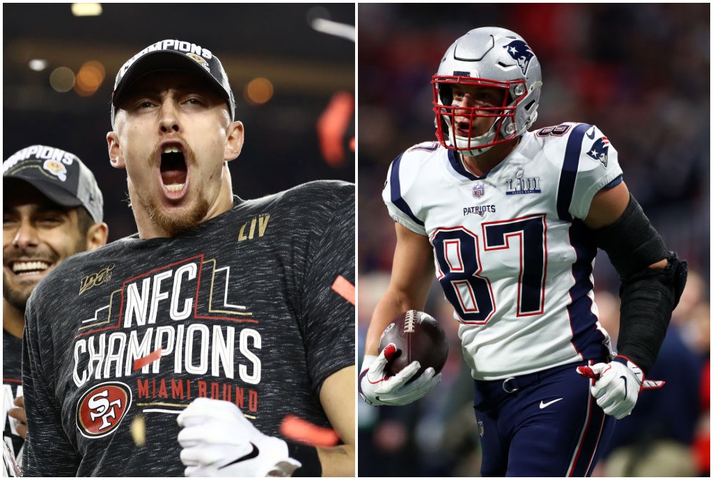 With Rob Gronkowski retired, 49ers' George Kittle climbs ranks of