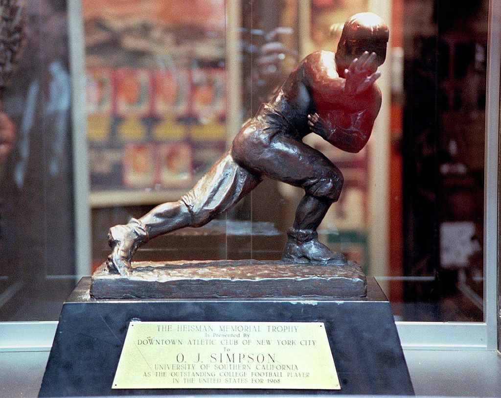 Rare 1968 OJ Simpson USC Heisman Trophy Winner HOFer Original Type 1 Photo