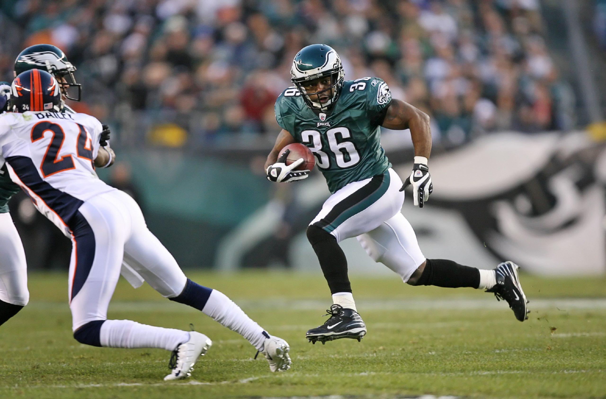 Brian Westbrook is down on the Philadelphia Eagles.