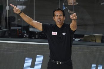 Erik Spoelstra of the Miami Heat