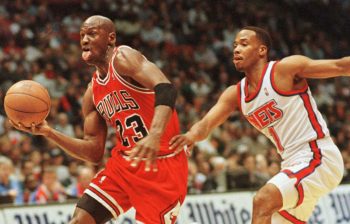 Michael Jordan apparently didn't take kindly to losing a ping pong game to Christian Laettner.