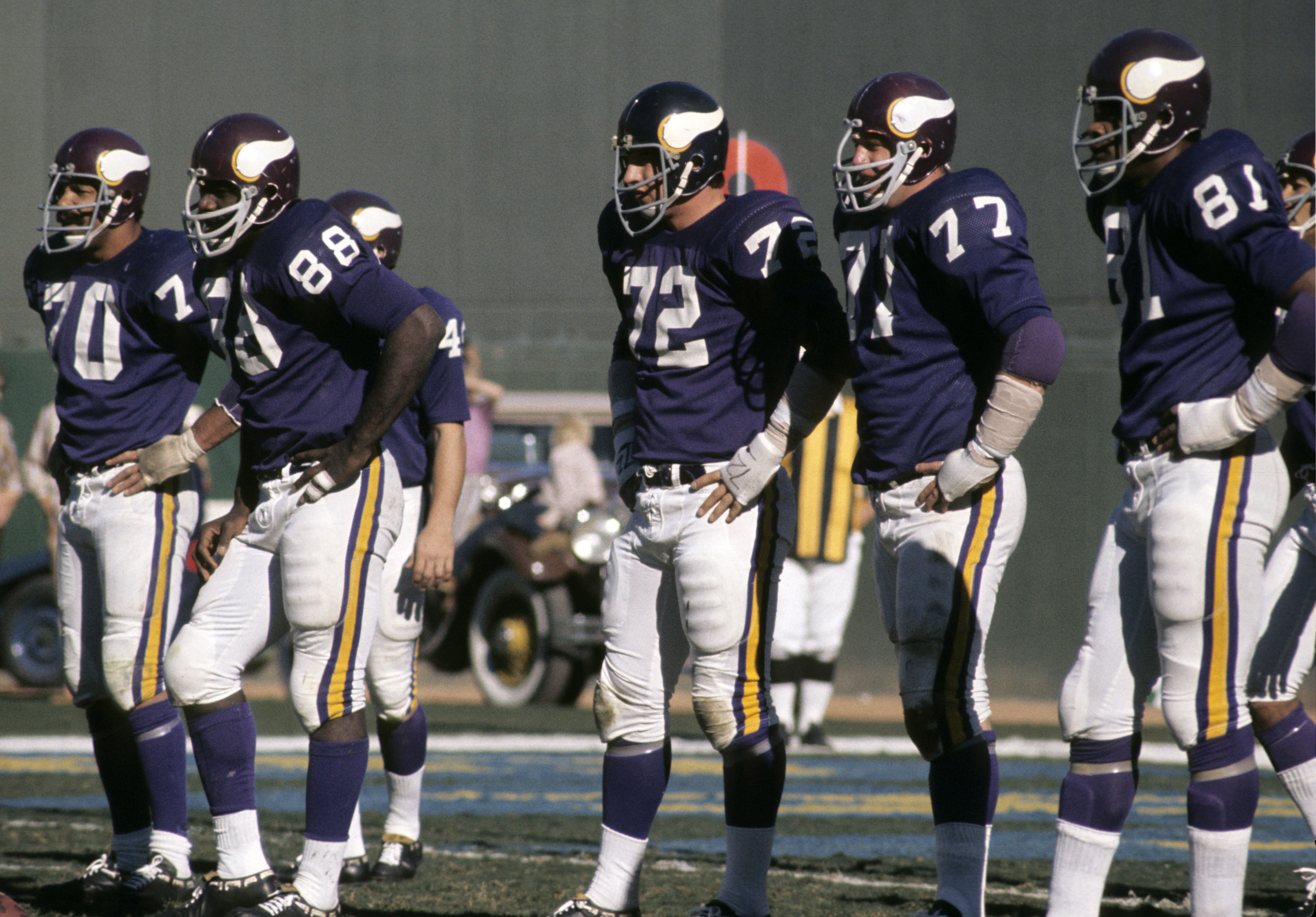 purple people eaters helmet