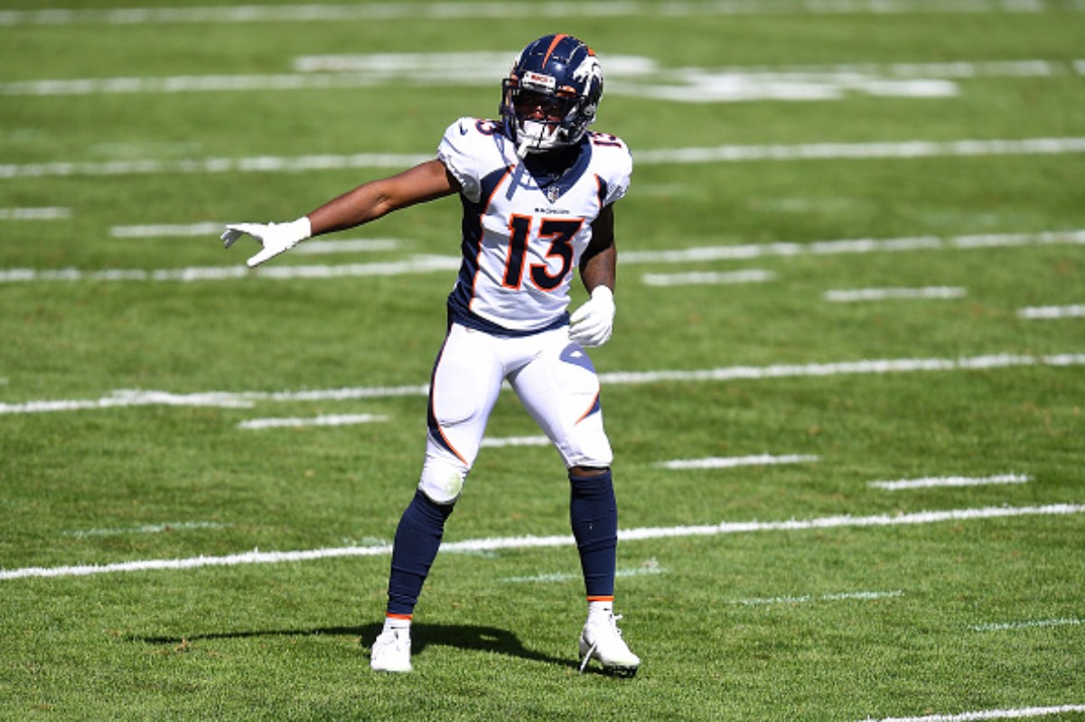 the denver broncos have a special talent in rookie receiver kj hamler special talent in rookie receiver kj hamler