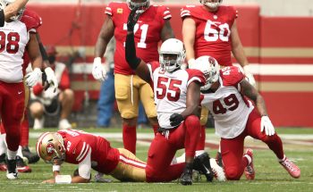 Chandler Jones is arguably the best pass rusher in the NFL, but he'll be spending the rest of the 2020 season on the sidelines with a biceps injury.