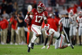 Alabama Crimson Tide head coach Nick Saban lost receiver Jaylen Waddle