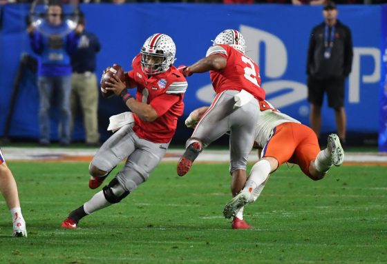 Justin Fields saw his football skills improve because of baseball.