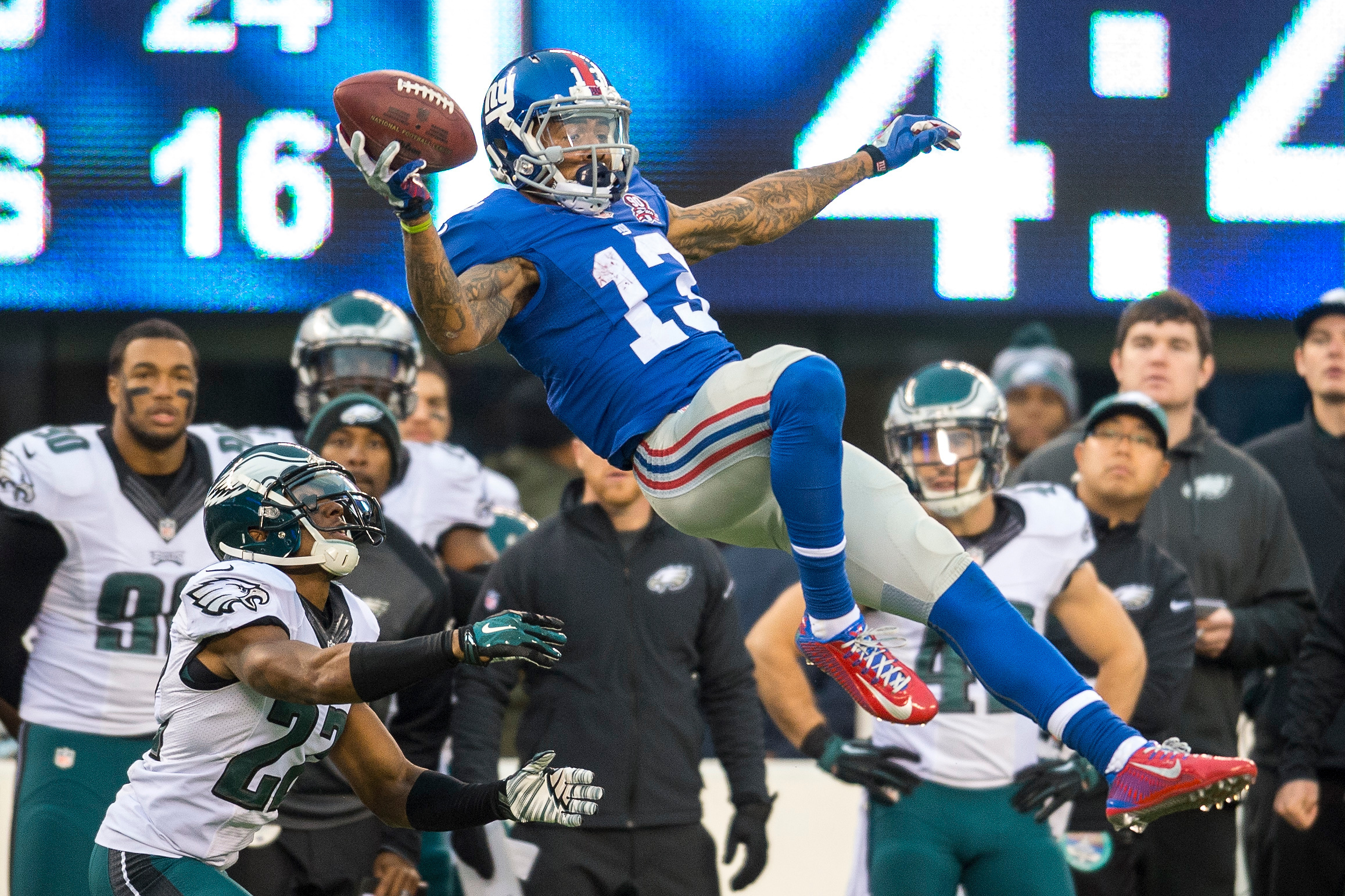 Odell Beckham Jr. through the years with Giants