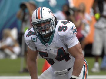 Zach Thomas of the Miami Dolphins