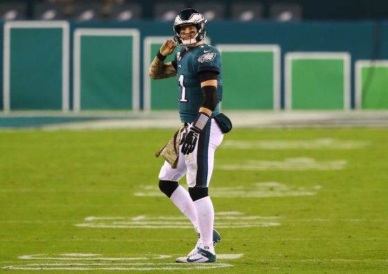 The Philadelphia Eagles might've won Sunday to secure first place in the NFC East, but Carson Wentz's turnovers continue to kill the team.