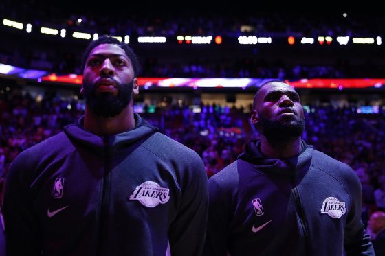 Anthony Davis LeBron James Lakers