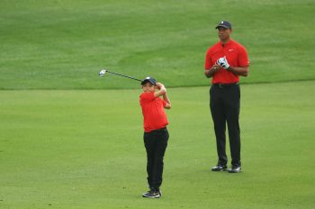 Tiger Woods and son Charlie Woods