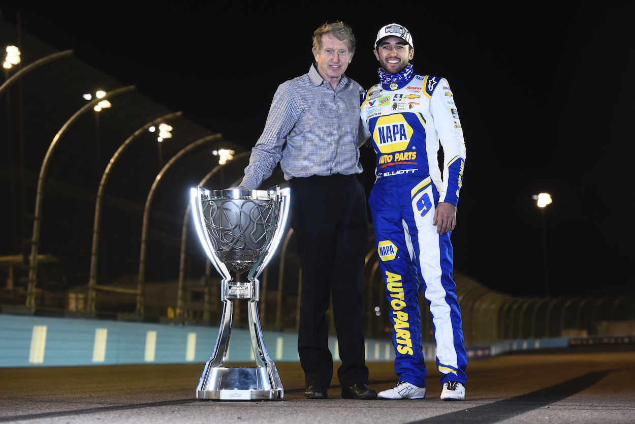 Chase Elliott and his father Bill Elliott