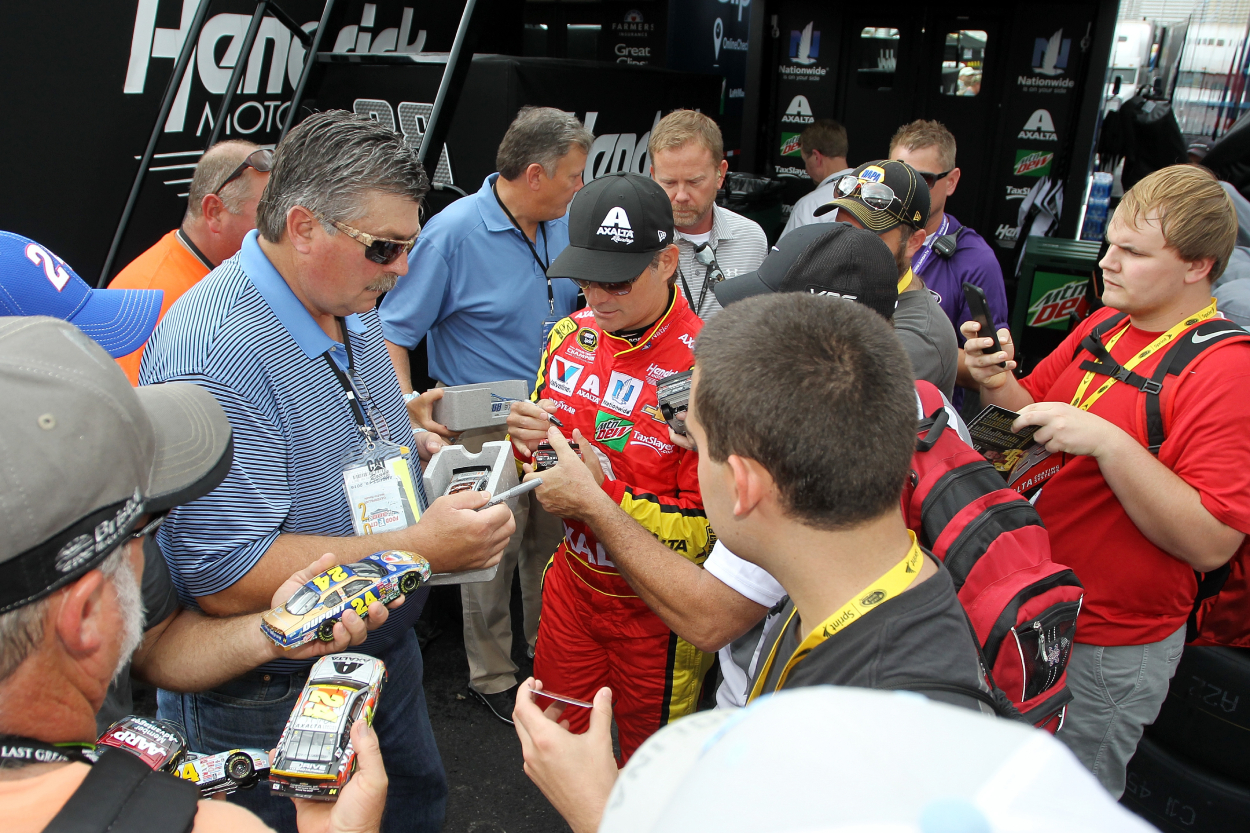 Jeff Gordon has always tried to find time for his fans.