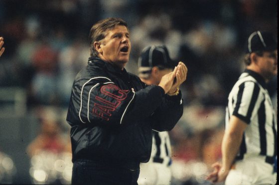 Jerry Glanville of the Atlanta Falcons