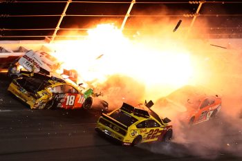 Teammates Joey Logano and Brad Keselowski