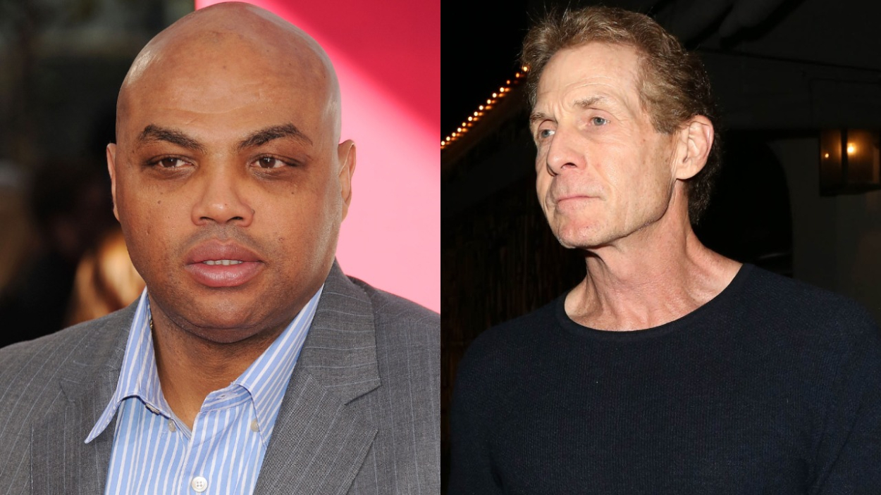 NBA legend Charles Barkley and FOX commentator Skip Bayless.